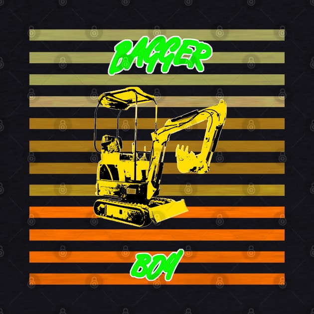 Bagger boy - bagger - digger design to kids by WOS